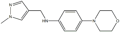 N-[(1-methyl-1H-pyrazol-4-yl)methyl]-4-(morpholin-4-yl)aniline Struktur