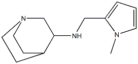 N-[(1-methyl-1H-pyrrol-2-yl)methyl]-1-azabicyclo[2.2.2]octan-3-amine Struktur