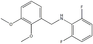 N-[(2,3-dimethoxyphenyl)methyl]-2,6-difluoroaniline Struktur