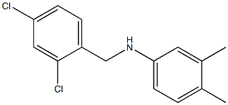 N-[(2,4-dichlorophenyl)methyl]-3,4-dimethylaniline Struktur