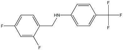 N-[(2,4-difluorophenyl)methyl]-4-(trifluoromethyl)aniline Struktur