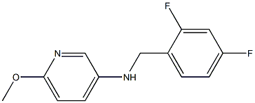 N-[(2,4-difluorophenyl)methyl]-6-methoxypyridin-3-amine Struktur