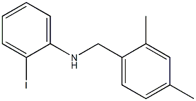 N-[(2,4-dimethylphenyl)methyl]-2-iodoaniline Struktur