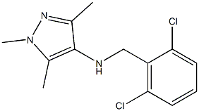 N-[(2,6-dichlorophenyl)methyl]-1,3,5-trimethyl-1H-pyrazol-4-amine Struktur