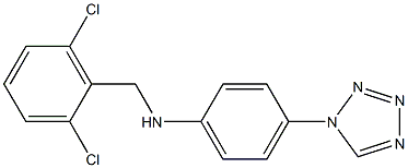 N-[(2,6-dichlorophenyl)methyl]-4-(1H-1,2,3,4-tetrazol-1-yl)aniline Struktur