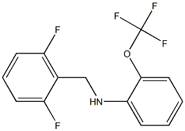 N-[(2,6-difluorophenyl)methyl]-2-(trifluoromethoxy)aniline Struktur