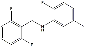 N-[(2,6-difluorophenyl)methyl]-2-fluoro-5-methylaniline Struktur