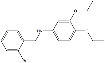 N-[(2-bromophenyl)methyl]-3,4-diethoxyaniline Struktur