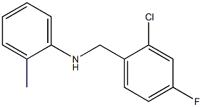 N-[(2-chloro-4-fluorophenyl)methyl]-2-methylaniline Struktur