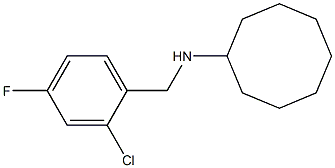 N-[(2-chloro-4-fluorophenyl)methyl]cyclooctanamine Struktur