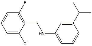 N-[(2-chloro-6-fluorophenyl)methyl]-3-(propan-2-yl)aniline Struktur