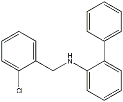 N-[(2-chlorophenyl)methyl]-2-phenylaniline Struktur