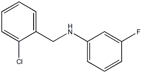 N-[(2-chlorophenyl)methyl]-3-fluoroaniline Struktur