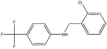 N-[(2-chlorophenyl)methyl]-4-(trifluoromethyl)aniline Struktur