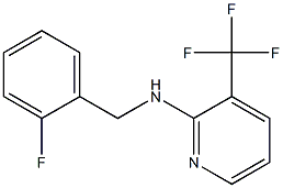 N-[(2-fluorophenyl)methyl]-3-(trifluoromethyl)pyridin-2-amine Struktur