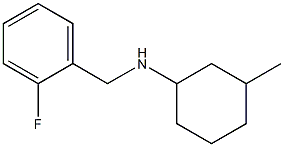 N-[(2-fluorophenyl)methyl]-3-methylcyclohexan-1-amine Struktur