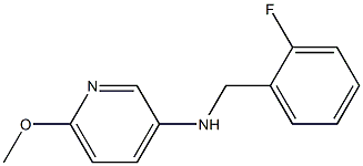 N-[(2-fluorophenyl)methyl]-6-methoxypyridin-3-amine Struktur