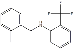 N-[(2-methylphenyl)methyl]-2-(trifluoromethyl)aniline Struktur