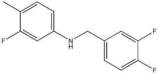 N-[(3,4-difluorophenyl)methyl]-3-fluoro-4-methylaniline Struktur