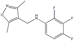 N-[(3,5-dimethyl-1,2-oxazol-4-yl)methyl]-2,3,4-trifluoroaniline Struktur