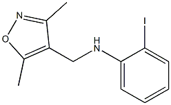 N-[(3,5-dimethyl-1,2-oxazol-4-yl)methyl]-2-iodoaniline Struktur