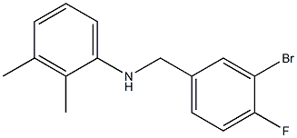 N-[(3-bromo-4-fluorophenyl)methyl]-2,3-dimethylaniline Struktur