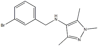 N-[(3-bromophenyl)methyl]-1,3,5-trimethyl-1H-pyrazol-4-amine Struktur