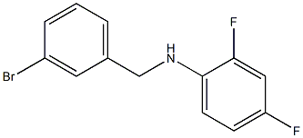 N-[(3-bromophenyl)methyl]-2,4-difluoroaniline Struktur