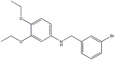 N-[(3-bromophenyl)methyl]-3,4-diethoxyaniline Struktur