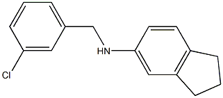 N-[(3-chlorophenyl)methyl]-2,3-dihydro-1H-inden-5-amine Struktur