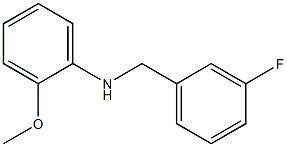 N-[(3-fluorophenyl)methyl]-2-methoxyaniline Struktur