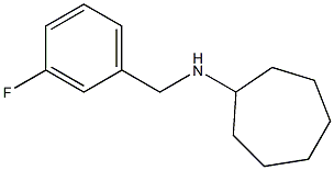 N-[(3-fluorophenyl)methyl]cycloheptanamine Struktur