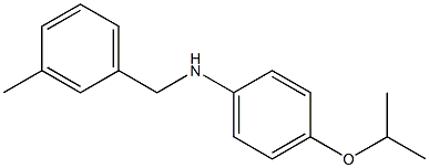 N-[(3-methylphenyl)methyl]-4-(propan-2-yloxy)aniline Struktur