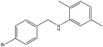 N-[(4-bromophenyl)methyl]-2,5-dimethylaniline Struktur