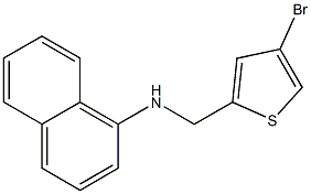 N-[(4-bromothiophen-2-yl)methyl]naphthalen-1-amine Struktur