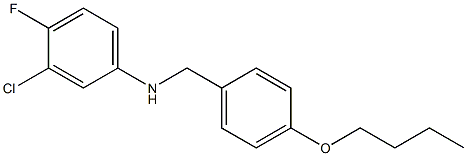 N-[(4-butoxyphenyl)methyl]-3-chloro-4-fluoroaniline Struktur