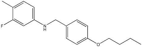 N-[(4-butoxyphenyl)methyl]-3-fluoro-4-methylaniline Struktur