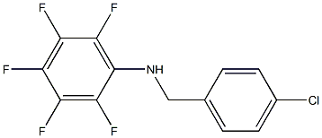 N-[(4-chlorophenyl)methyl]-2,3,4,5,6-pentafluoroaniline Struktur