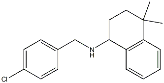 N-[(4-chlorophenyl)methyl]-4,4-dimethyl-1,2,3,4-tetrahydronaphthalen-1-amine Struktur