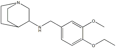 N-[(4-ethoxy-3-methoxyphenyl)methyl]-1-azabicyclo[2.2.2]octan-3-amine Struktur