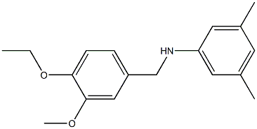 N-[(4-ethoxy-3-methoxyphenyl)methyl]-3,5-dimethylaniline Struktur