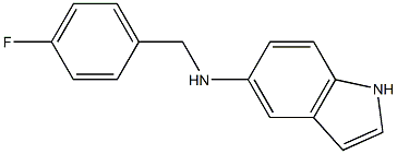 N-[(4-fluorophenyl)methyl]-1H-indol-5-amine Struktur