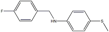 N-[(4-fluorophenyl)methyl]-4-(methylsulfanyl)aniline Struktur