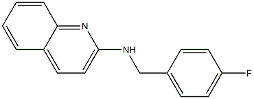 N-[(4-fluorophenyl)methyl]quinolin-2-amine Struktur