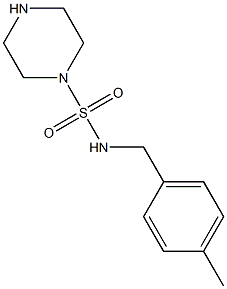 N-[(4-methylphenyl)methyl]piperazine-1-sulfonamide Struktur