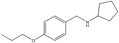 N-[(4-propoxyphenyl)methyl]cyclopentanamine Struktur