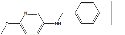 N-[(4-tert-butylphenyl)methyl]-6-methoxypyridin-3-amine Struktur