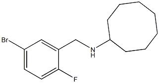 N-[(5-bromo-2-fluorophenyl)methyl]cyclooctanamine Struktur