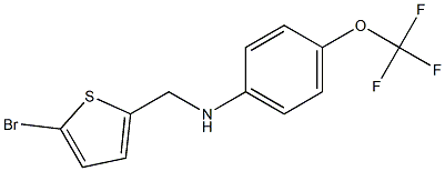 N-[(5-bromothiophen-2-yl)methyl]-4-(trifluoromethoxy)aniline Struktur