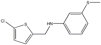 N-[(5-chlorothiophen-2-yl)methyl]-3-(methylsulfanyl)aniline Struktur